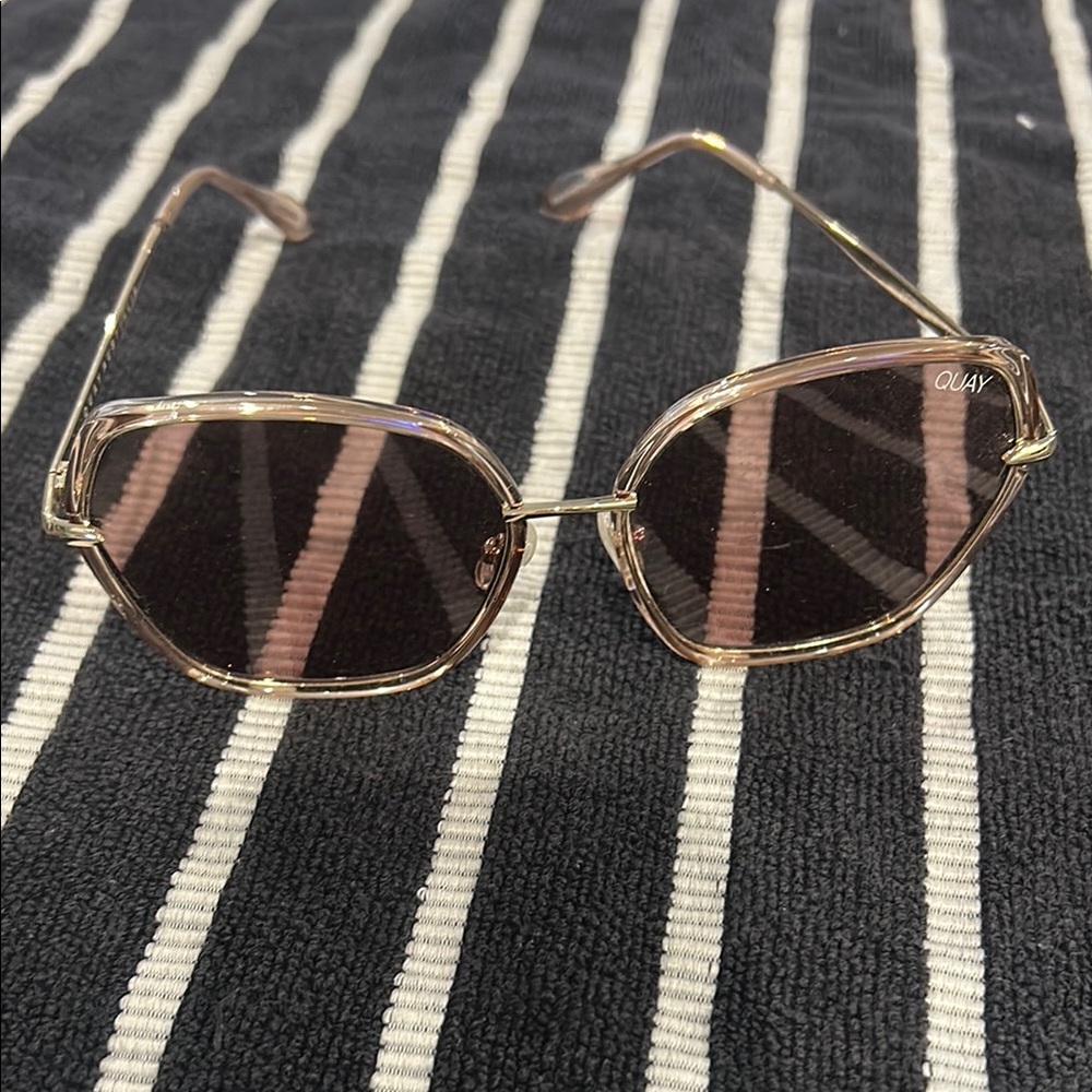 Quay Australia Gold Frame Sunglasses